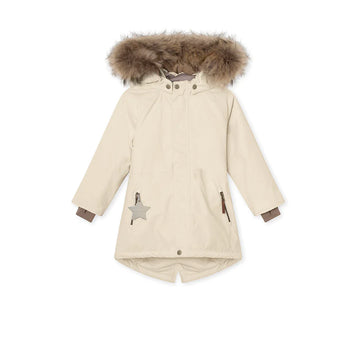 Vika winter jacket fur - Angora Cream