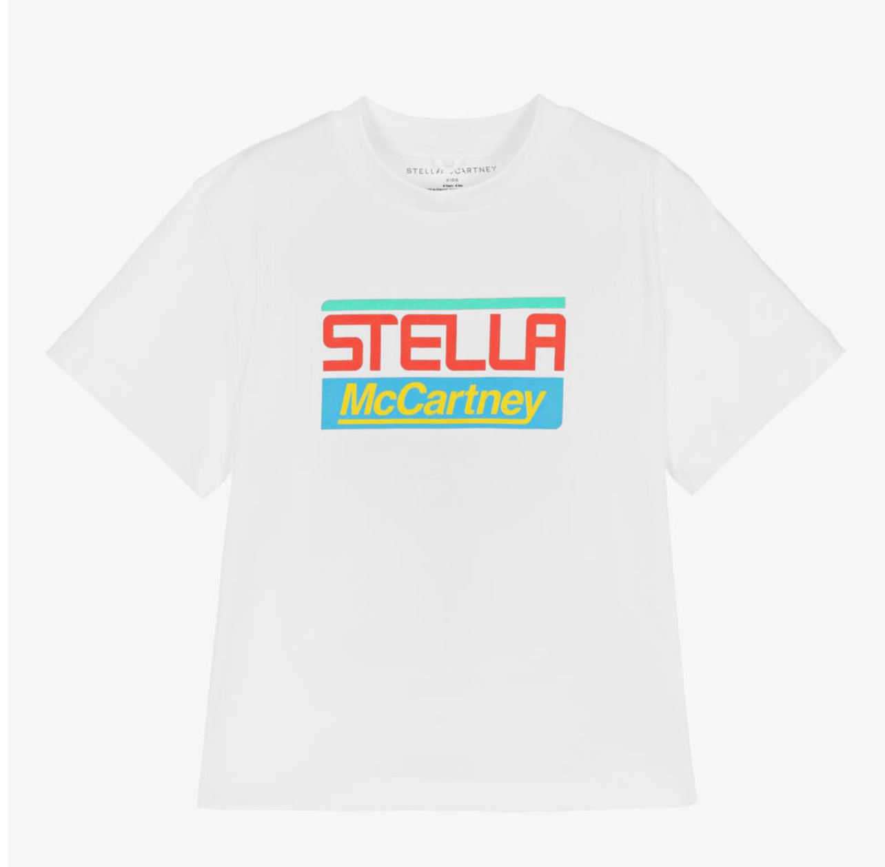 BOY SS ACTIVE TEE WITH STELLA PRINT - WHITE