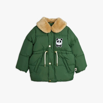 Panda Puffer Jacket,DK Green