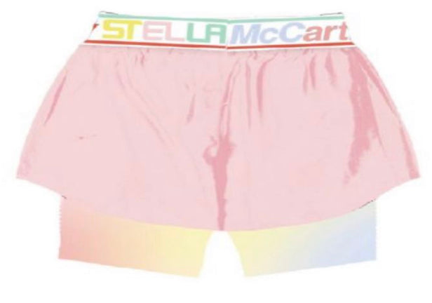 GIRL ACTIVE SHORTS WITH STELLA LOGO TAPE - PINK