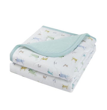 Quilted Bamboo Jersey Cozy Blanket (Crib) - The Ant & The Grasshopper