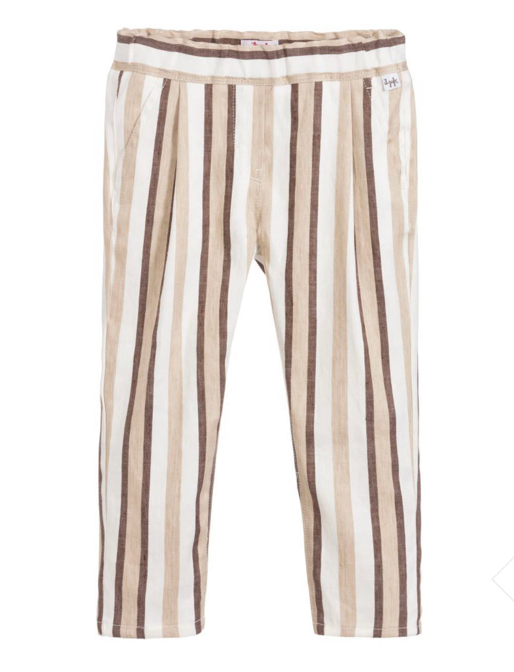 KID GIRL STRIPED PANTS, BEIGE - C??marose Canada