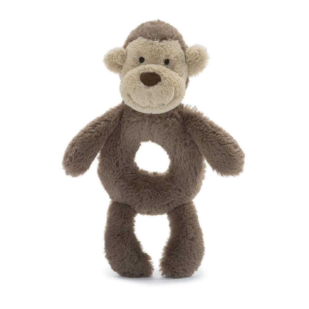 Bashful Monkey Ring Rattle - Cémarose Canada