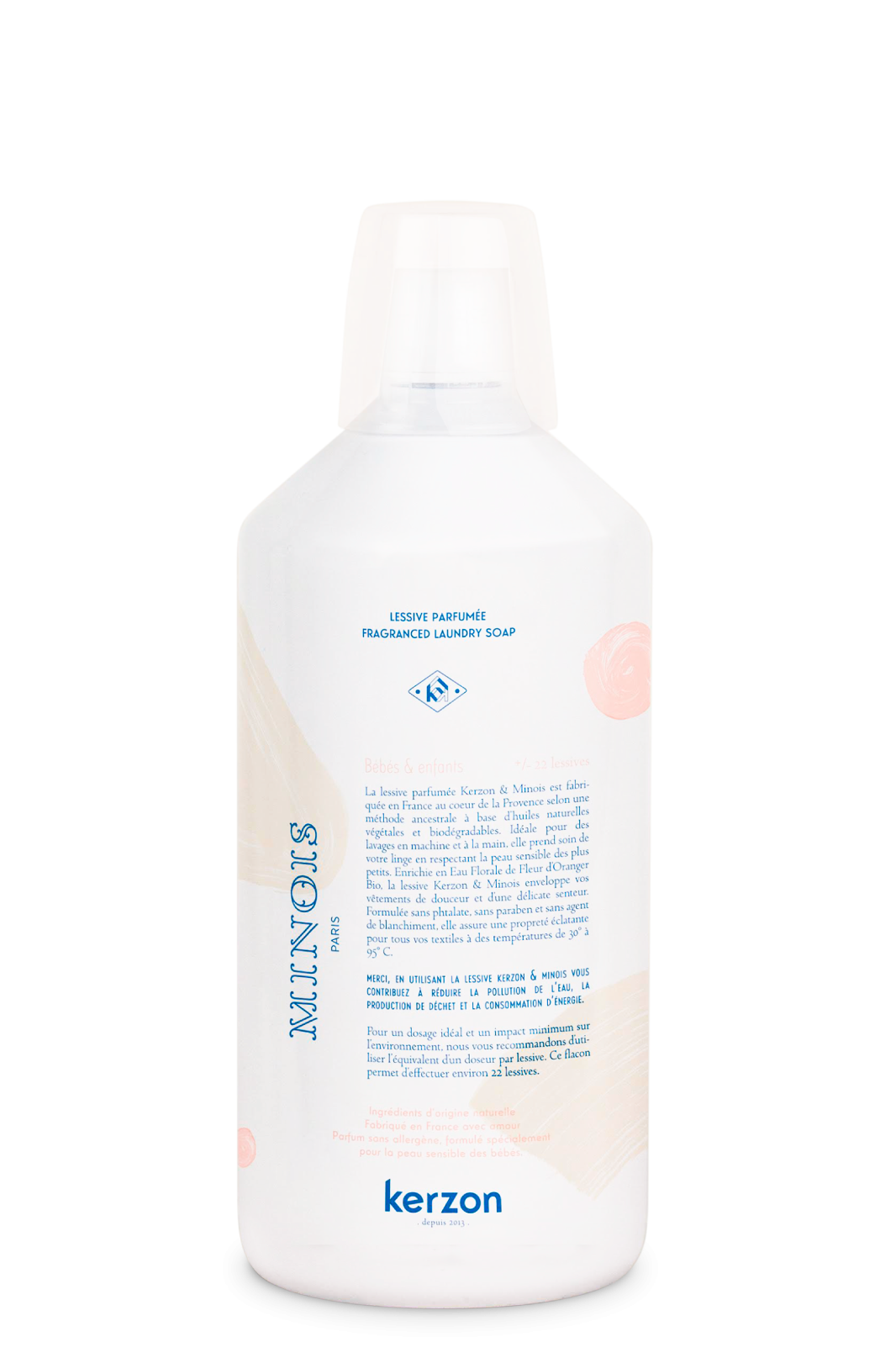 Lessive parfumee MINOIS X KERZON -Fragranced Laundry 1000ML - Cemarose Children's Fashion Boutique