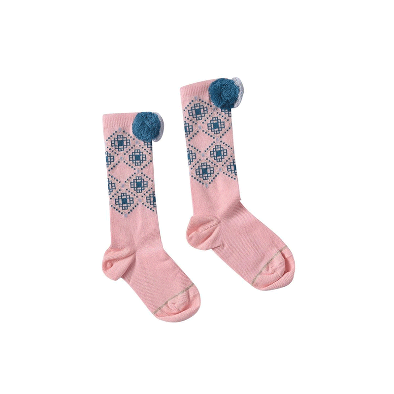Girls Vieux Rose Cotton Socks - Cemarose Children's Fashion Boutique