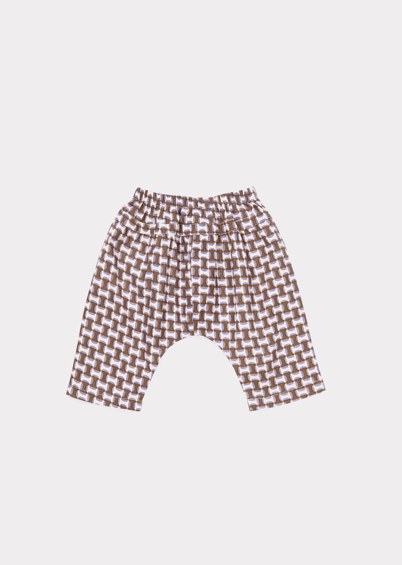 MAGNOLIA BABY TROUSERS,LILAC GEO PRINT - Cemarose Children's Fashion Boutique