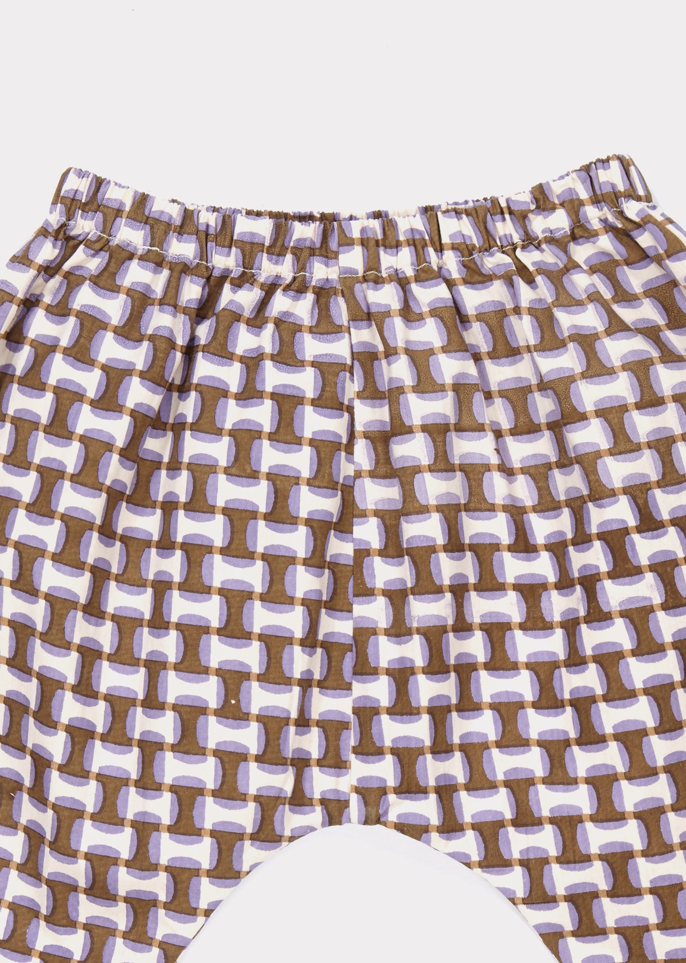 MAGNOLIA BABY TROUSERS,LILAC GEO PRINT - Cemarose Children's Fashion Boutique