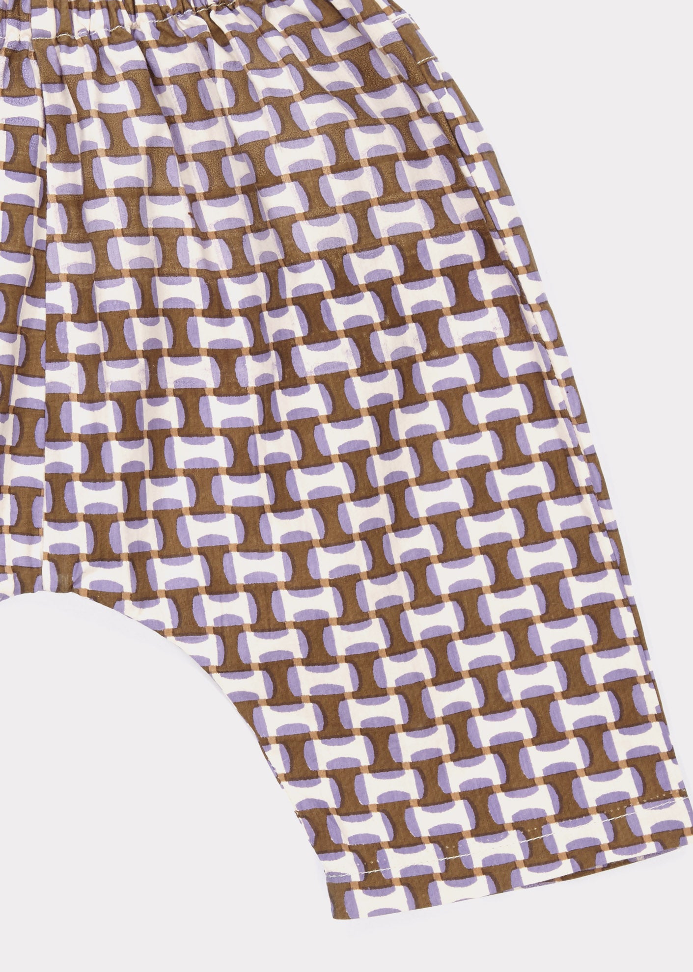 MAGNOLIA BABY TROUSERS,LILAC GEO PRINT - Cemarose Children's Fashion Boutique