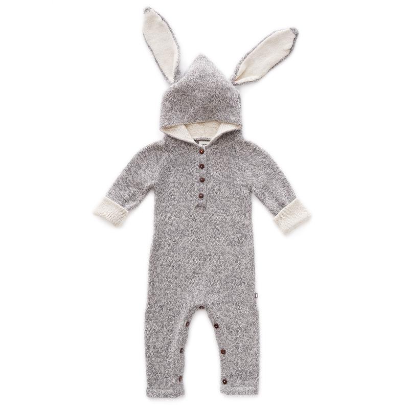 Bunny Hooded Jumper, grey mulinex