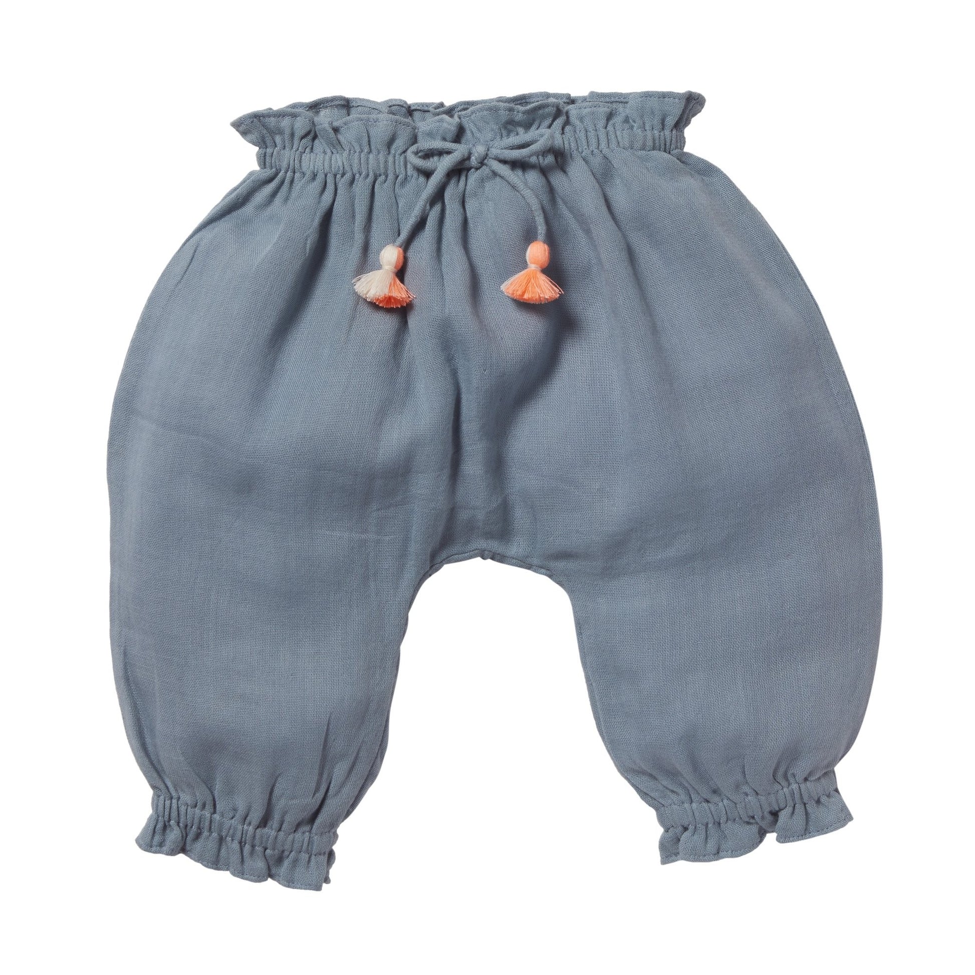 ASTHER BABY PANTS, BLUE STORM - Cemarose Children's Fashion Boutique