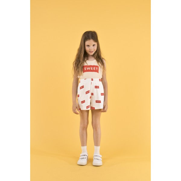 SS19-BE BOLD,SHORT off-white/red - Cemarose Children's Fashion Boutique