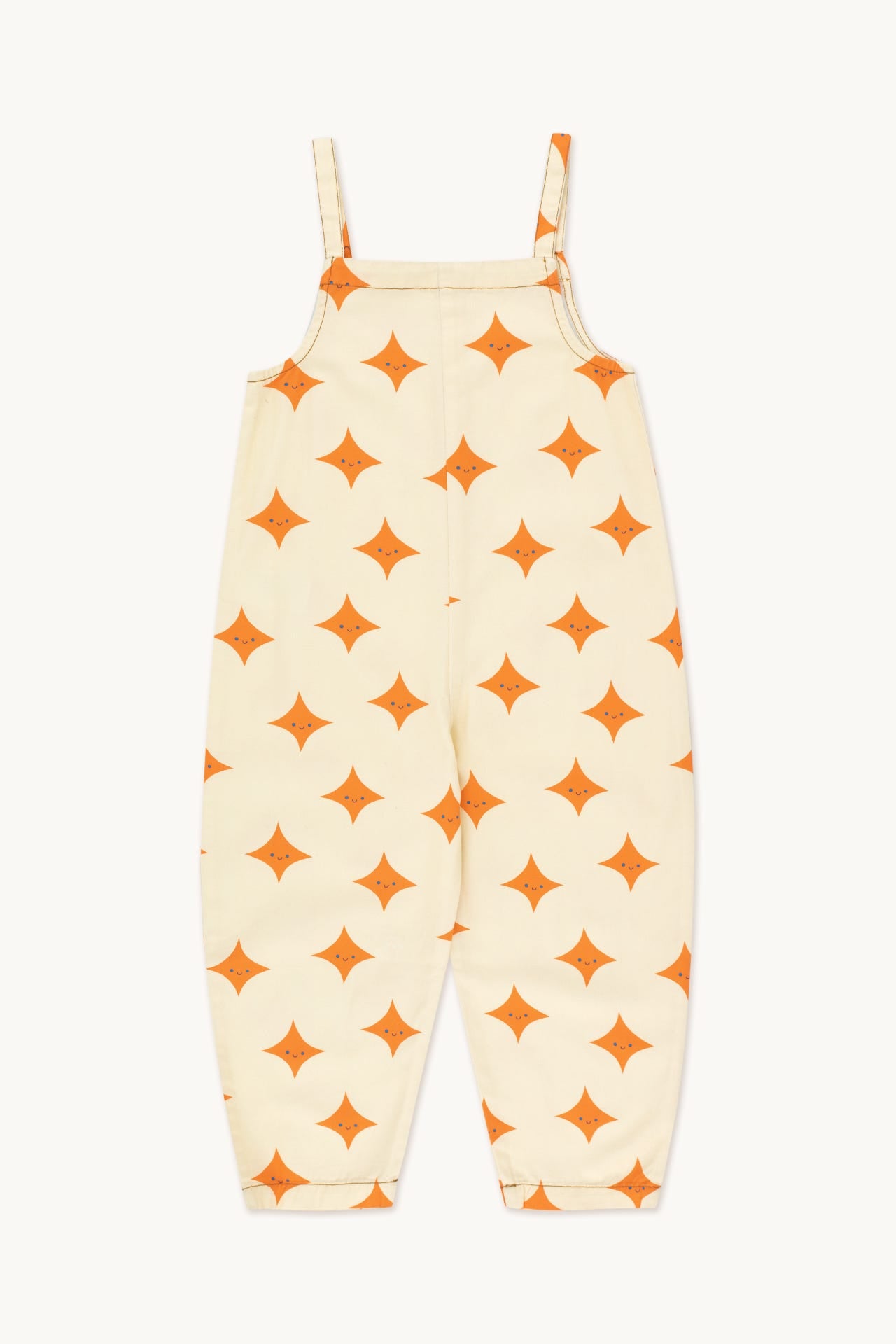 SPARKLE DUNGAREE *light cream/tangerine*