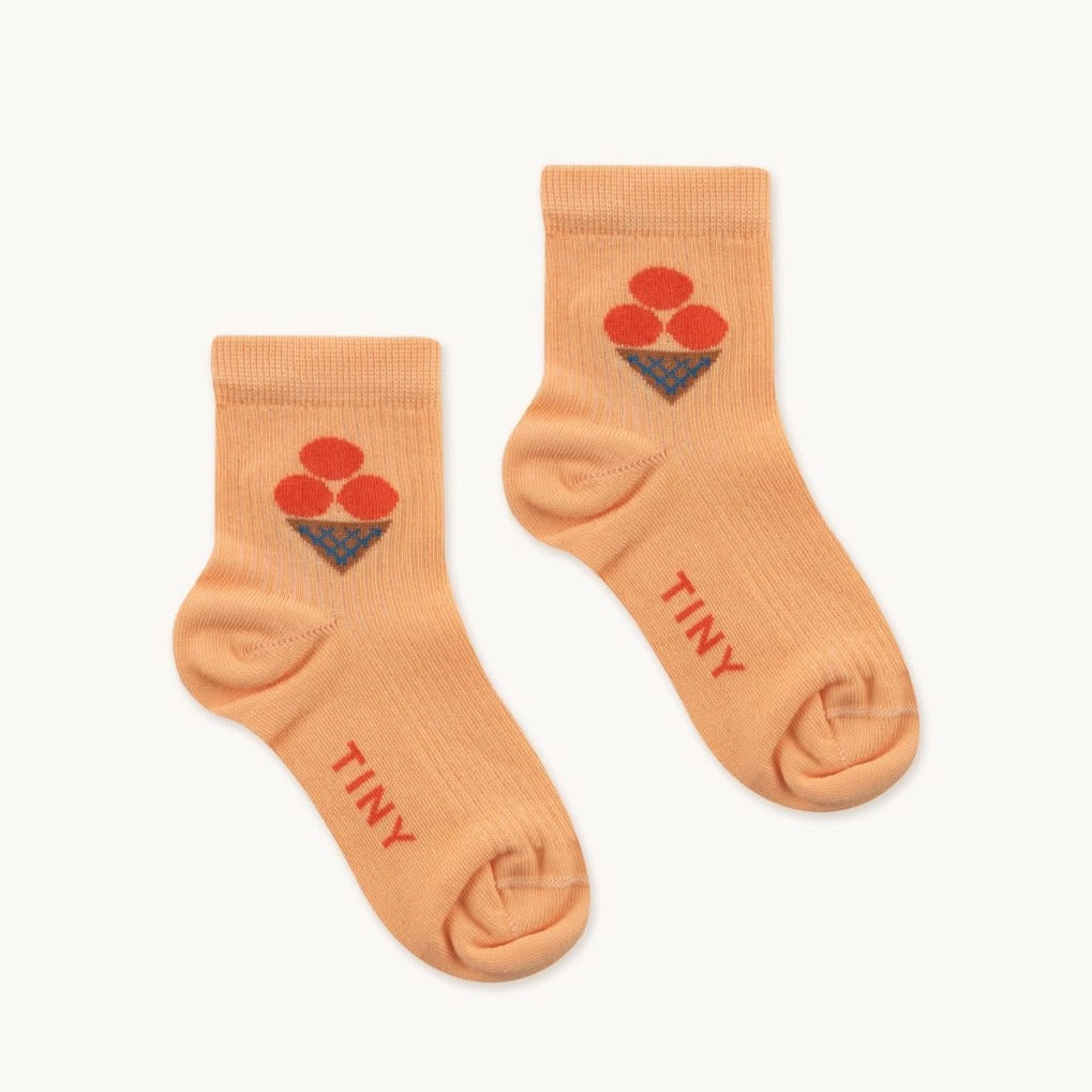 ICE-CREAM QUARTER SOCKS *papaya*