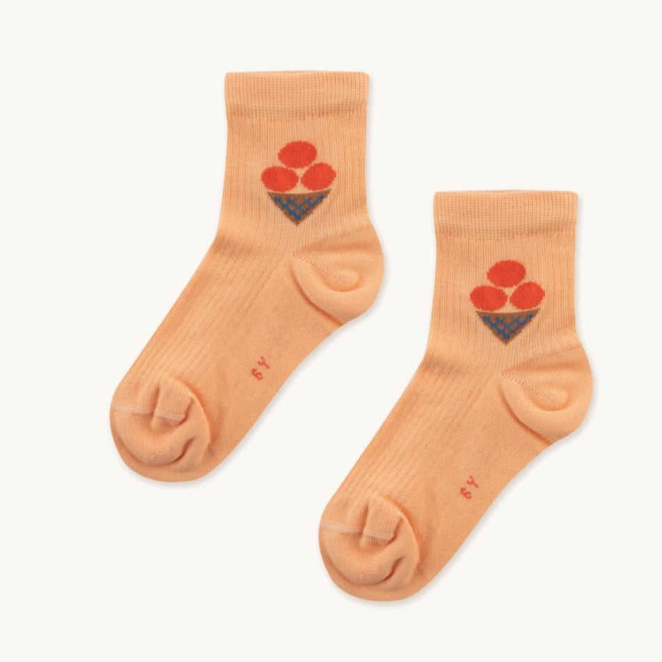 ICE-CREAM QUARTER SOCKS *papaya*