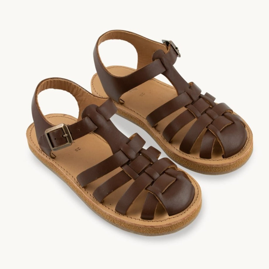 BRAIDED SANDALS *chocolate*