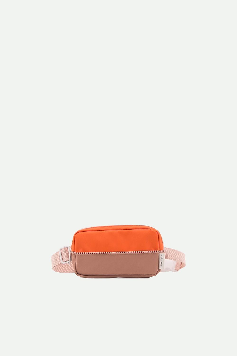 Sticky Lemon fanny pack colour blocking - royal orange+chocolat+pastry pink - Cemarose Children's Fashion Boutique