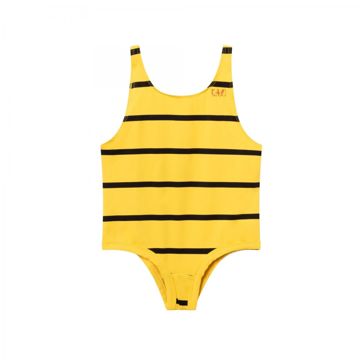 FISH KIDS SWIMSUIT, YELLOW STRIPES - Cemarose Children's Fashion Boutique