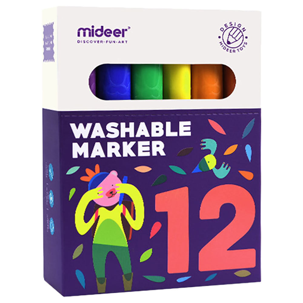 Washable Triangular Markers - 12